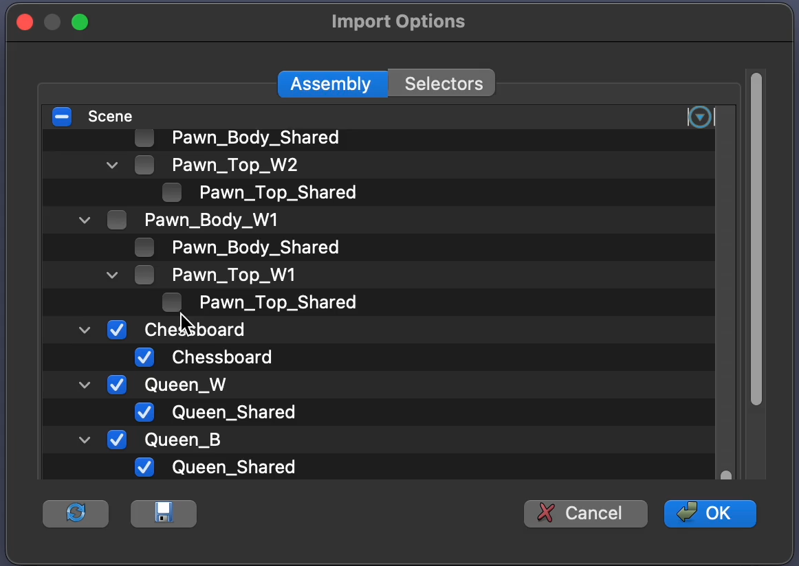 gltf-scene-import-options-dialog